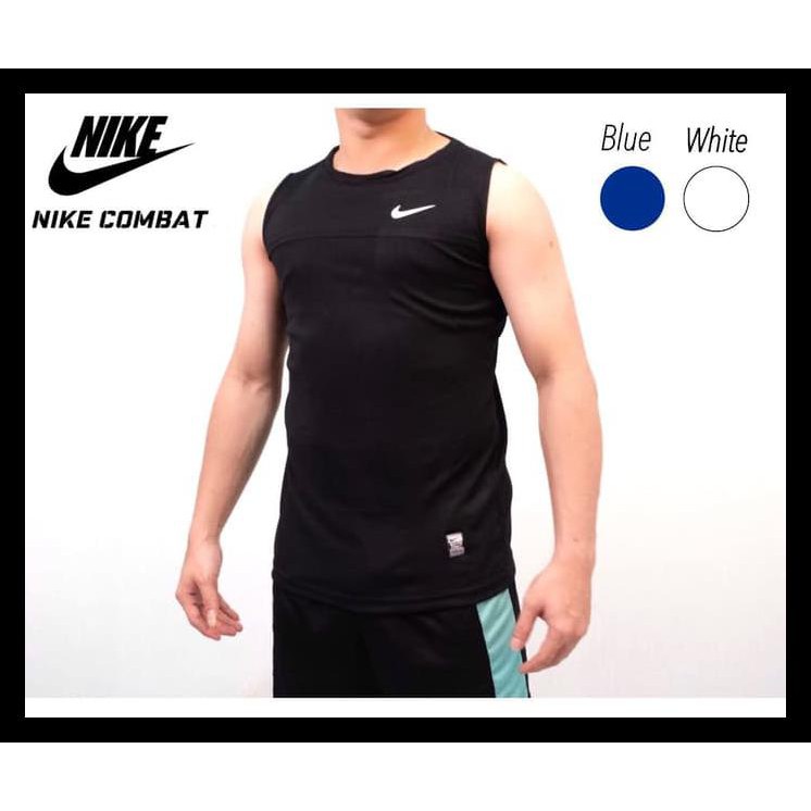GRATIS  SINGLET BASELAYER BAJU GYM FITNESS NIKE COMBAT