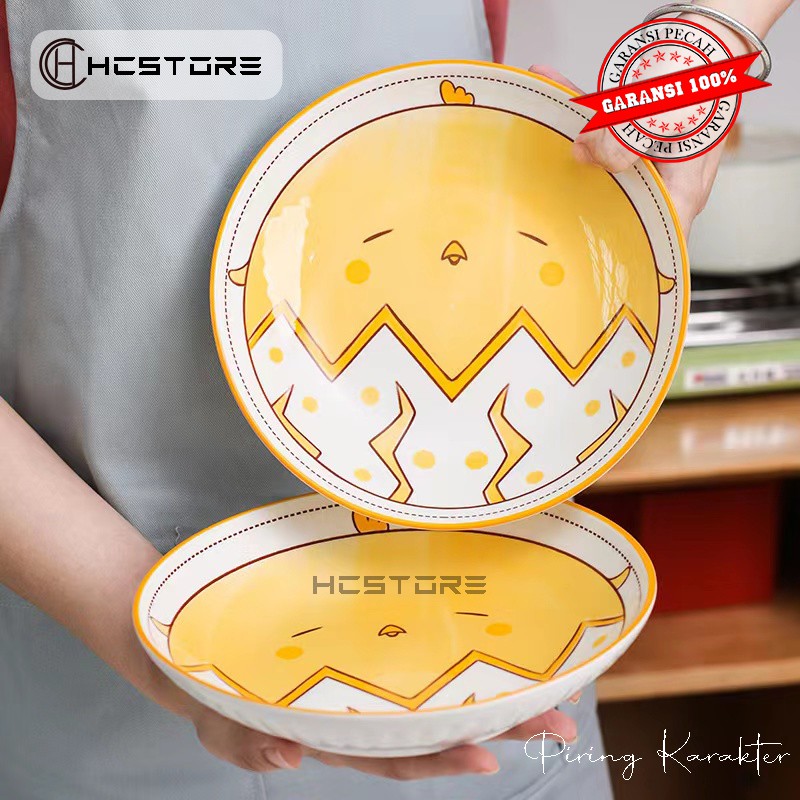 PIRING KERAMIK 8 INCH KARAKTER MOTIF SERIES PLATE CANTIK BISA UNTUK MICROWAVE DAN OVEN-6