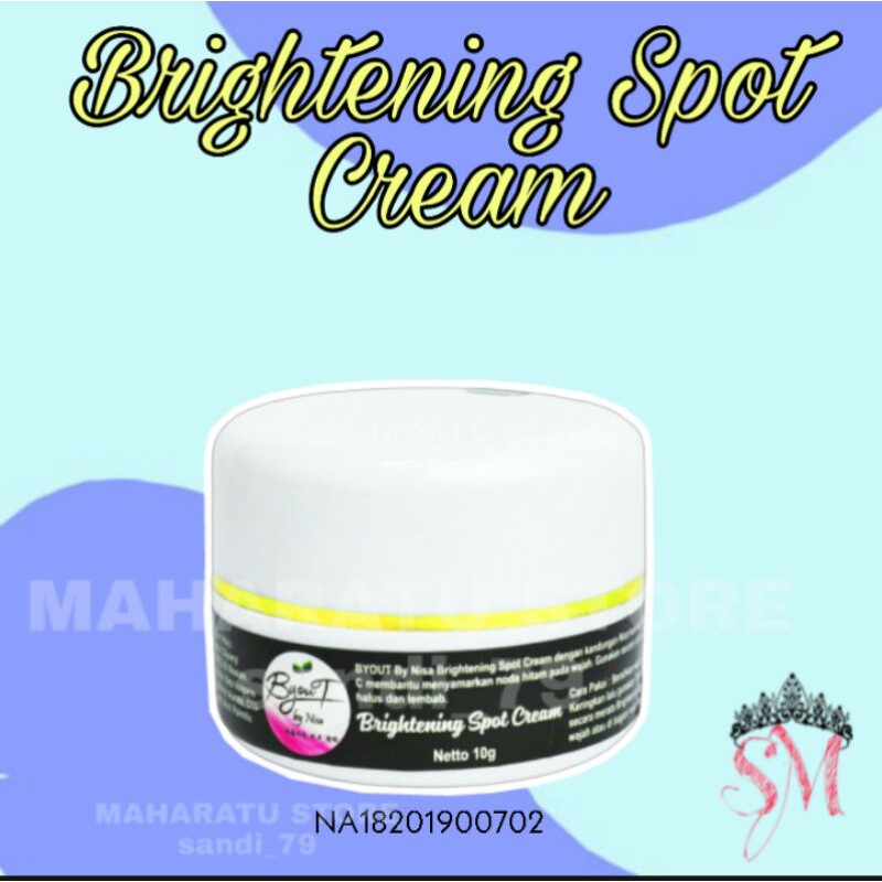 Brightening spot cream/cream flek bpom/cream flek hitam membandel/krim flek hitam/cream glowing