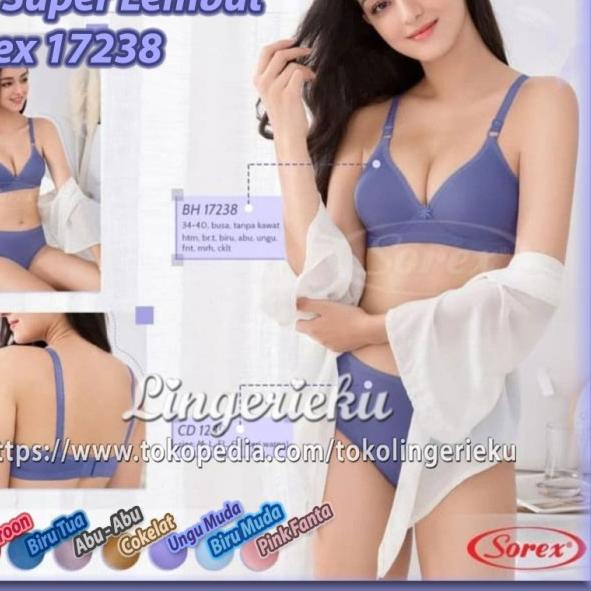← Bra Sorex 17238 BH Super Soft Tanpa Kawat - Biru Muda, 34 ✰