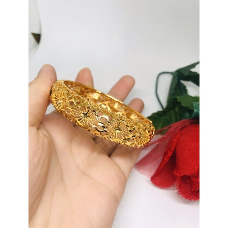 GELANG TABGAN BANGKOK WARNA EMAS 24 K PERHIASAN WANITA DEWASA