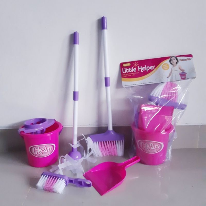 Mainan Alat Kebersihan Anak Perempuan Cleaning Set Little Helper Clean