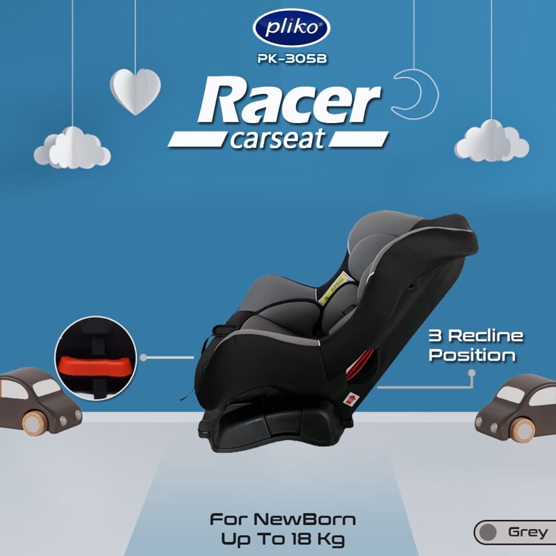 Makassar - Carseat Bayi Pliko Racer PK 305B Bayi / Car Seat Pliko / Kursi Dudukan Mobil Bayi