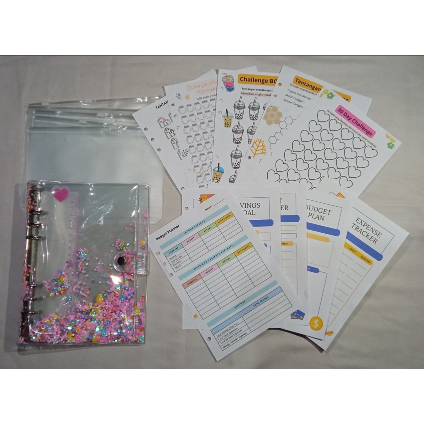 

Paket New Binder Keuangan A5 Manik Pink | Binder Keuangan/Anggaran