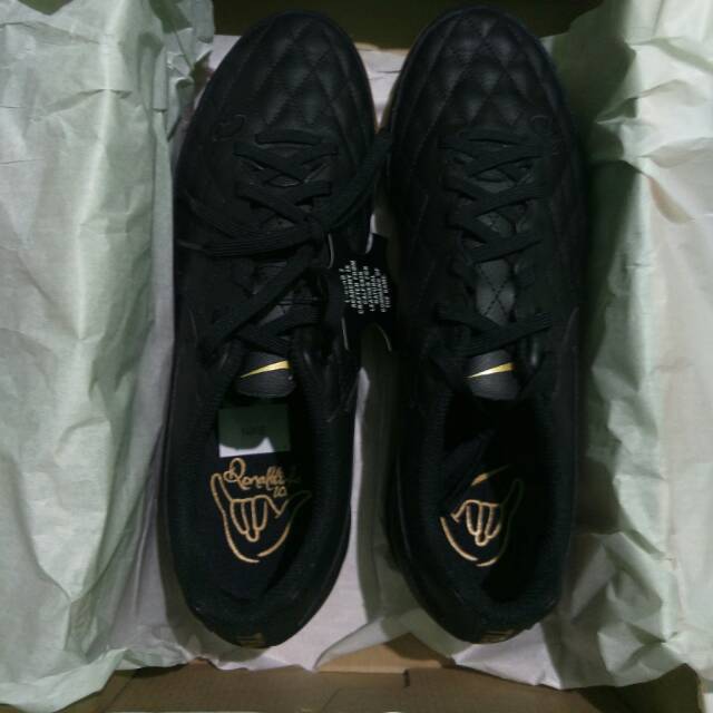 FUTSAL NIKE TIEMPO LIGERA IV 10R IC BLACK GOLD ORIGINAL AQ2202 007 BNIB