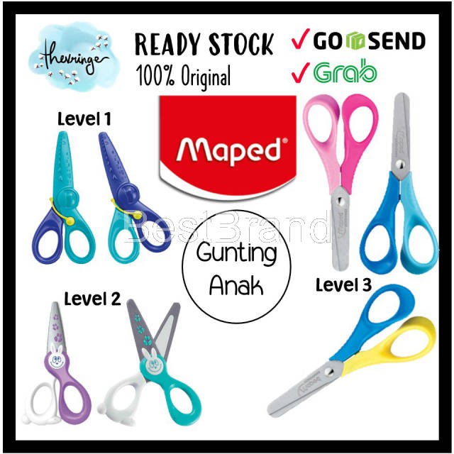 

Maped Safety Scissors Belajar Gunting Anak 2 Tahun Kidi Cut Kidi Pulse Vivo 3D Menggunting
