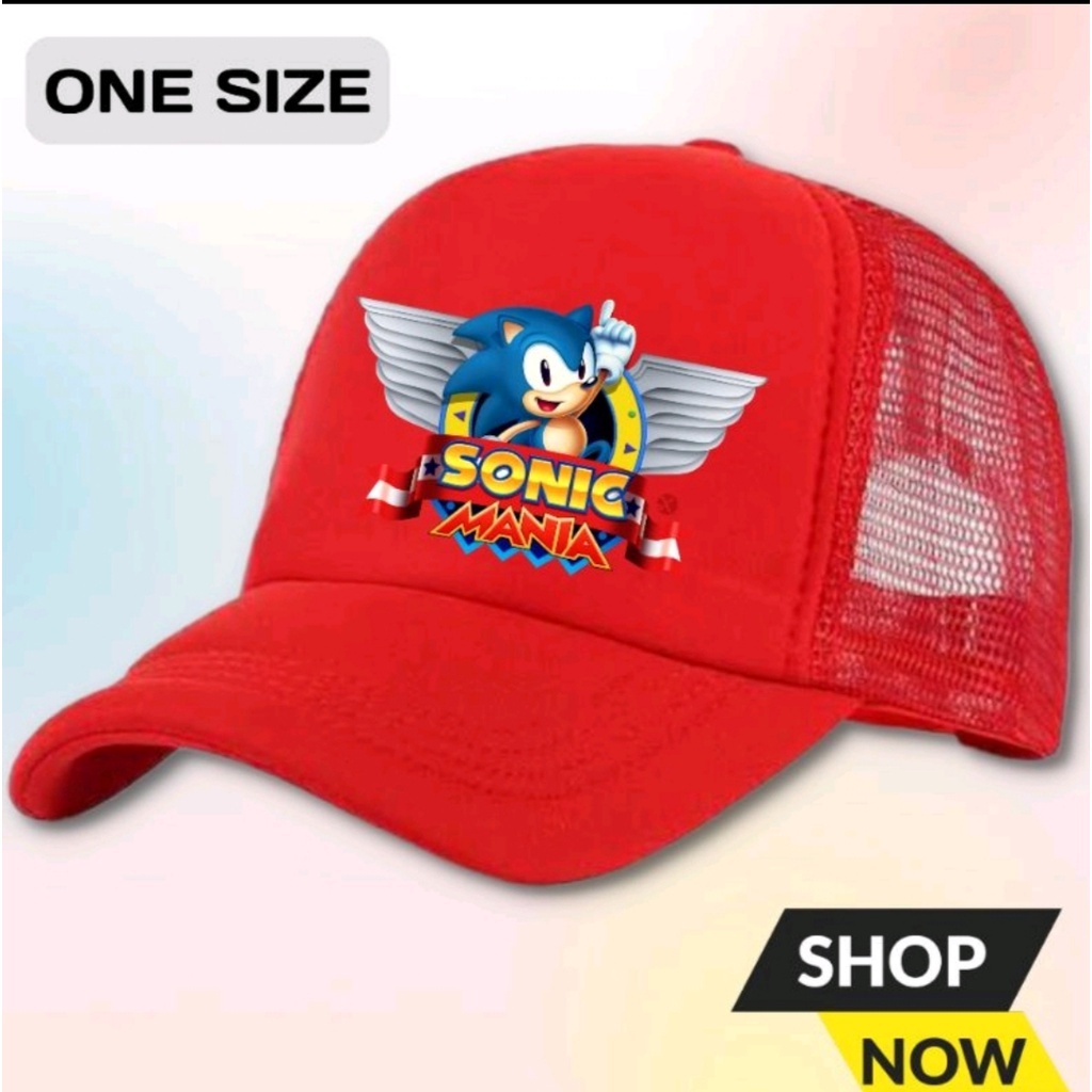 Snapback Topi Trucker Jaring SONIC Gamers Comunity