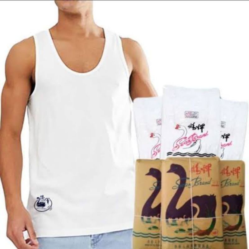 Kaus Dalam Pria Dewasa SWAN BRAND - Singlet Pria Dewasa Swan Brand