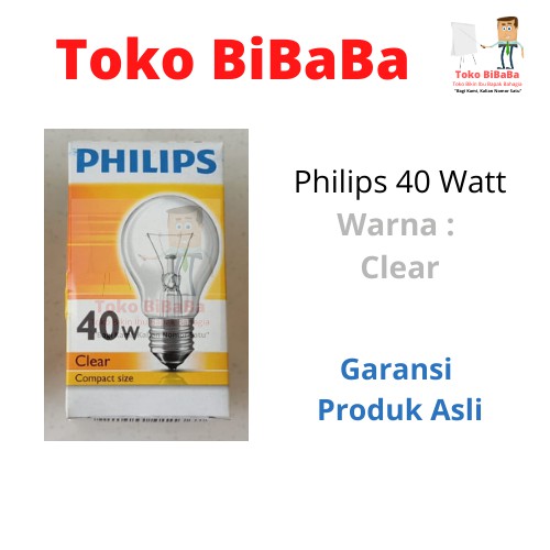Lampu Philips Compact Size 40 Watt