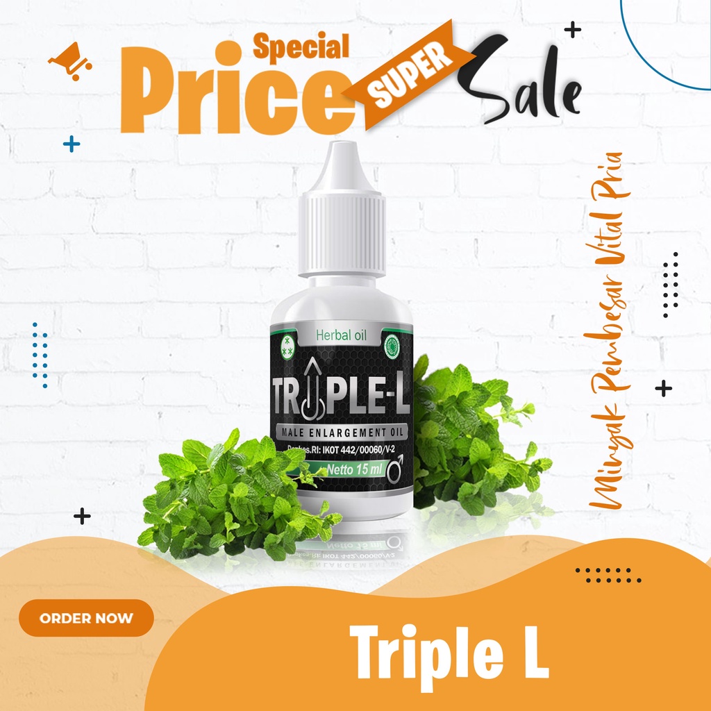 Diskon Obat Herbal Oles Pemanjang, Pembesar,. Alat-Kelamin-Vital-Pria Tahan Lama Asli Ampuh TRIPLE-L
