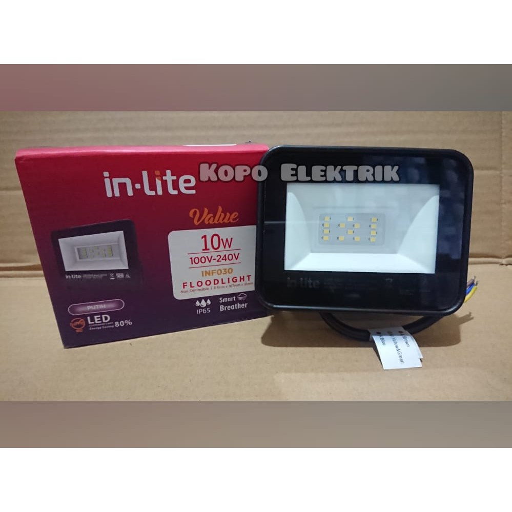 Inlite Lampu Sorot 10 Watt LED Inlite Sorot Value INF030 Floodlight