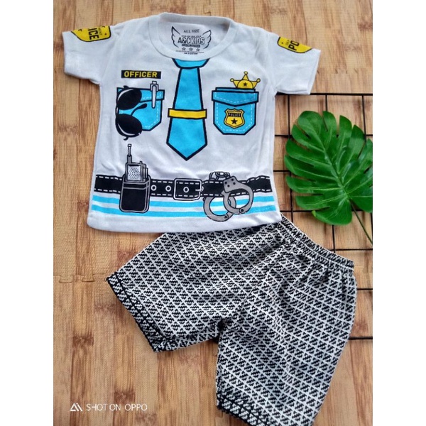 Baju Bayi Setelan Oblong Anak Laki Laki 3-18 bulan SNI JOGGER / setelan baju bayi cowok TUXEDO JOGGER