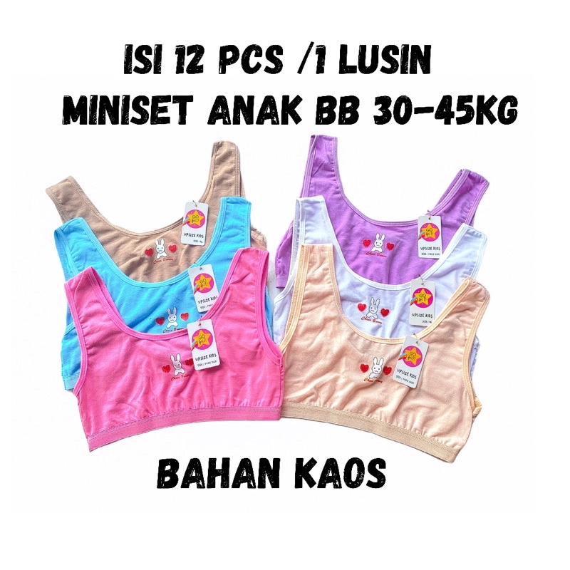 Lusinan Miniset Anak Remaja Perempuan Cewek SD SMP Kutang Beha BH Bra Remaja Mini Set Remaja SD SMP