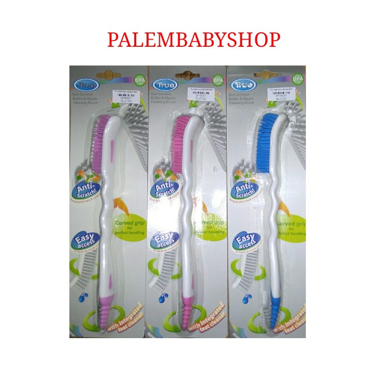 true sikat Cuci Botol Susu Bayi Silicon Bottle Brush Soft Touch Premium 9001