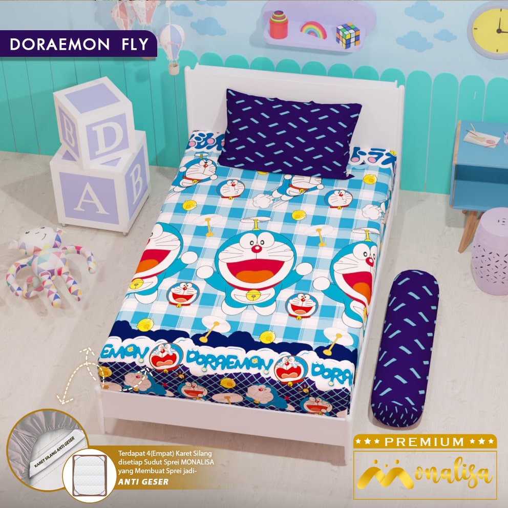 (Bisa COD) Sprei MONALISA Single Set 90 100 120 90x200 100x200 120x200 No 3 4 5 Tinggi 20 T20 Asli M