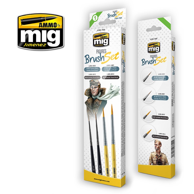 

AMIG7600 : FIGURES BRUSH SET - Ammo Mig