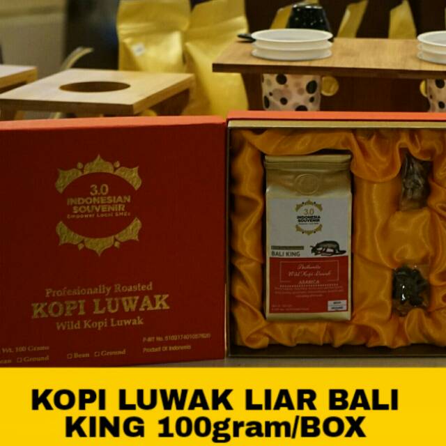 

Kopi Luwak Liar Robusta Bali King dus per 100gram