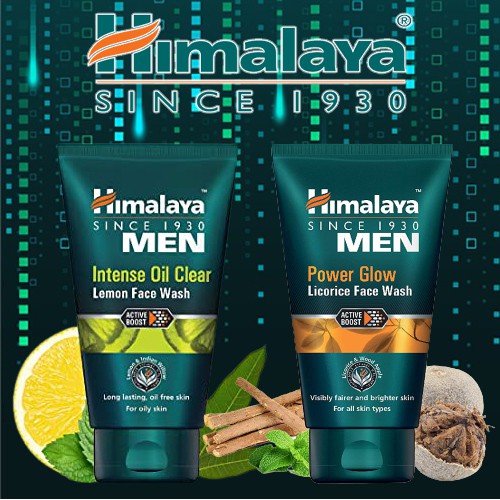 ★ BB ★ Himalaya Men Power Glow Licorice Face Wash | Himalaya Men Intense Oil Clear Lemon Face Wash