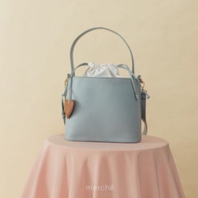 PRELOVED - Merche Bella Bucket Bag Anti Scratch - Serenity Blue