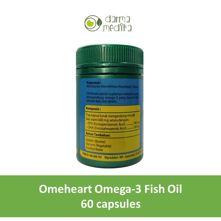 Omeheart Om3heart Fish Oil Minyak Ikan 60 capsules