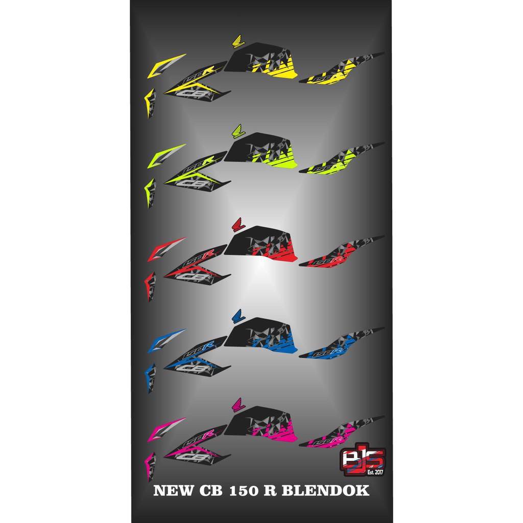 Striping cb 150 r 2016-2019 - Stiker Decal new cb150R blendok