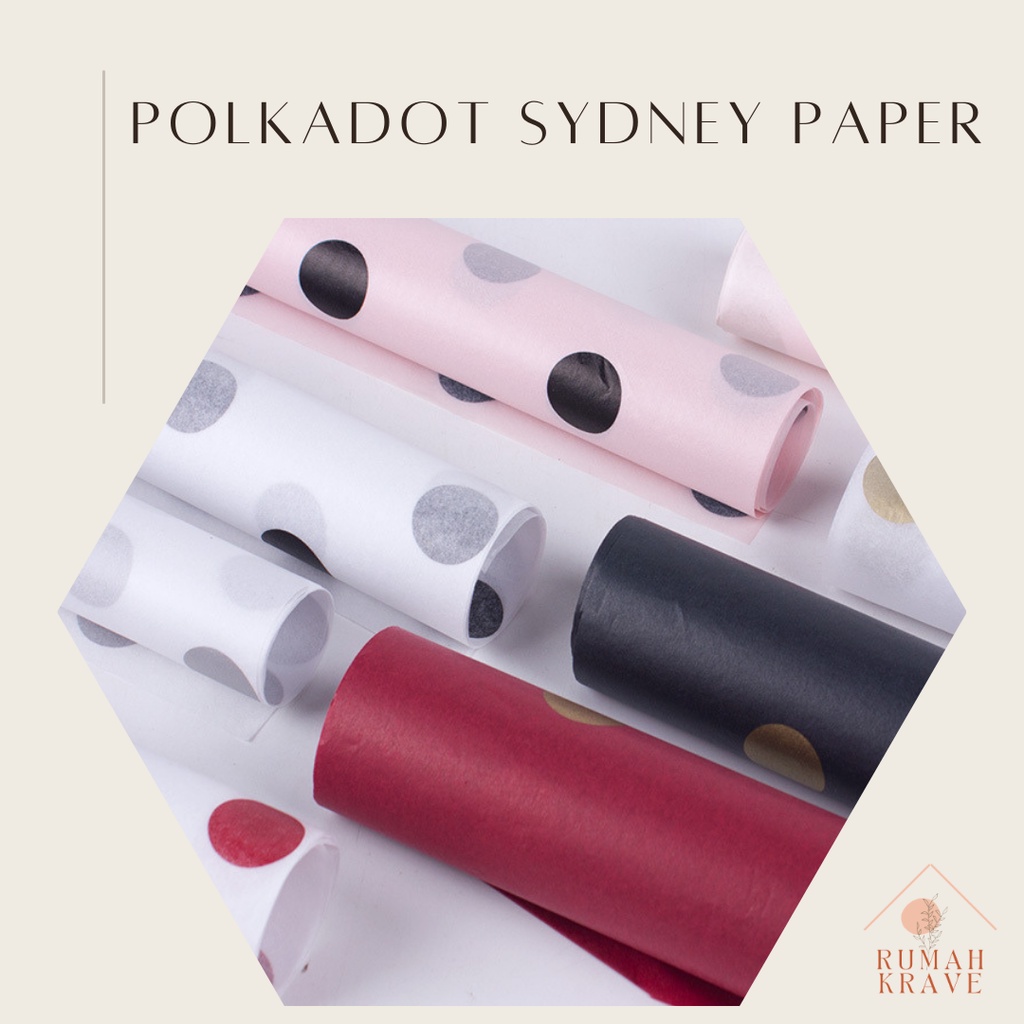 

RUMAH KRAVE - Polkadot Sydney Tissue Kertas Tisu Buket Carang Bunga