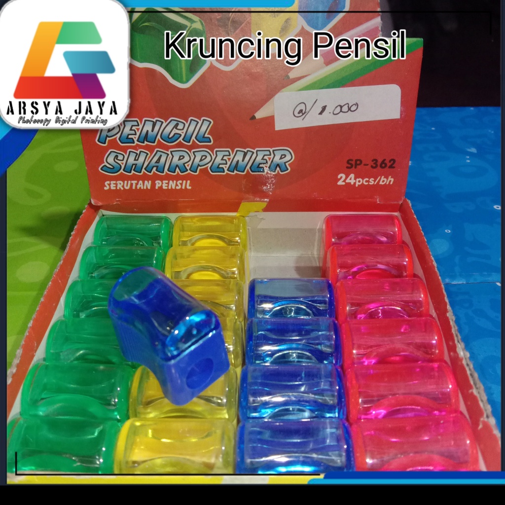 

SATU PCS (1 PCS ) Serutan Pensil Rautan Pensil Roti Joyko SP-362