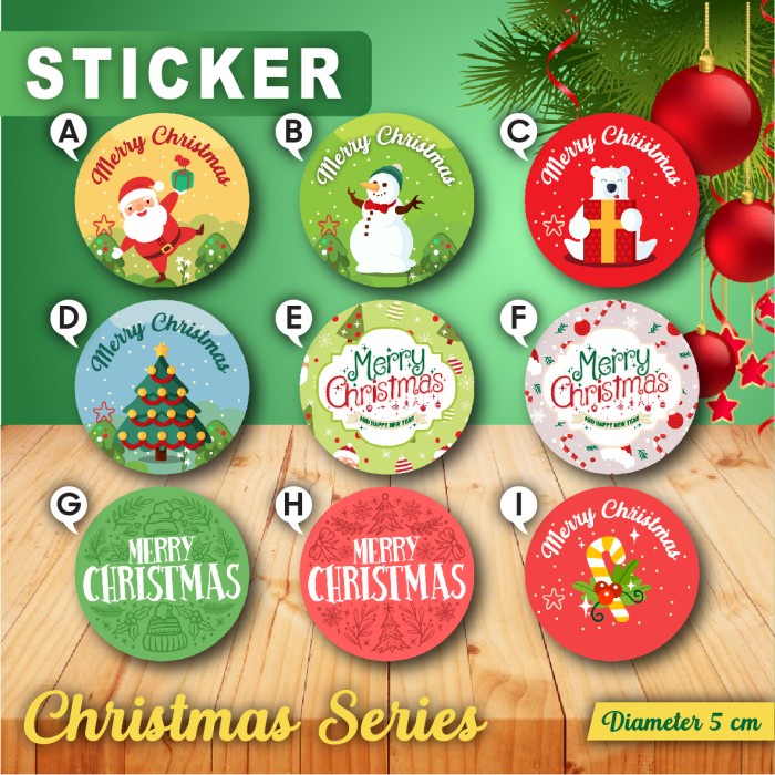 

Stiker Sticker Hiasan Aksesoris Natal - Christmas (30 pcs)