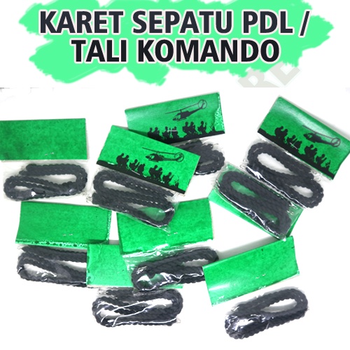 Karet Kaki PDL / Karet Sepatu PDL / Tali Komando / Tali Sepatu PDL