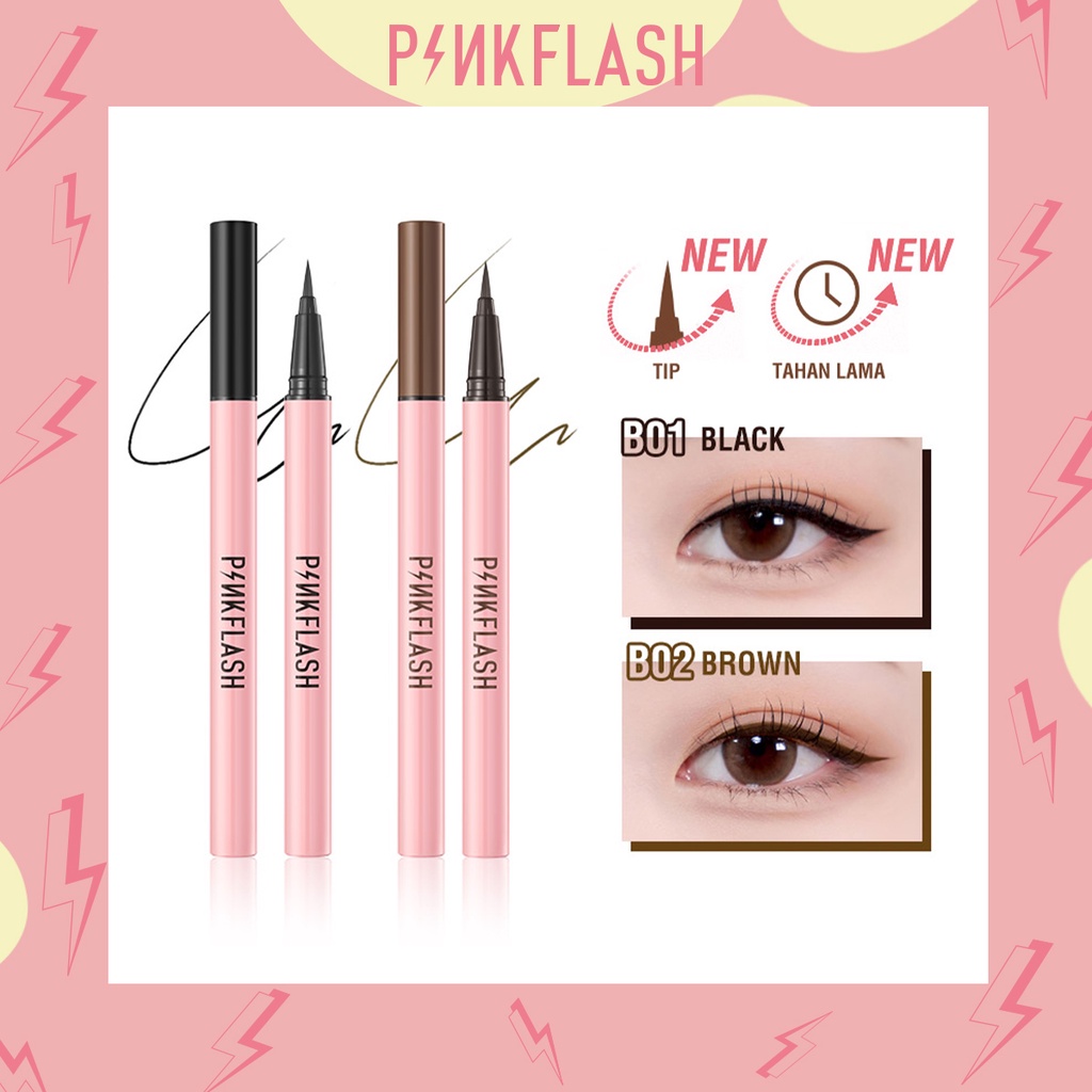 PINKFLASH OhMyLine Eyeliner Pen  Anti Air Tahan Lama -Hitam