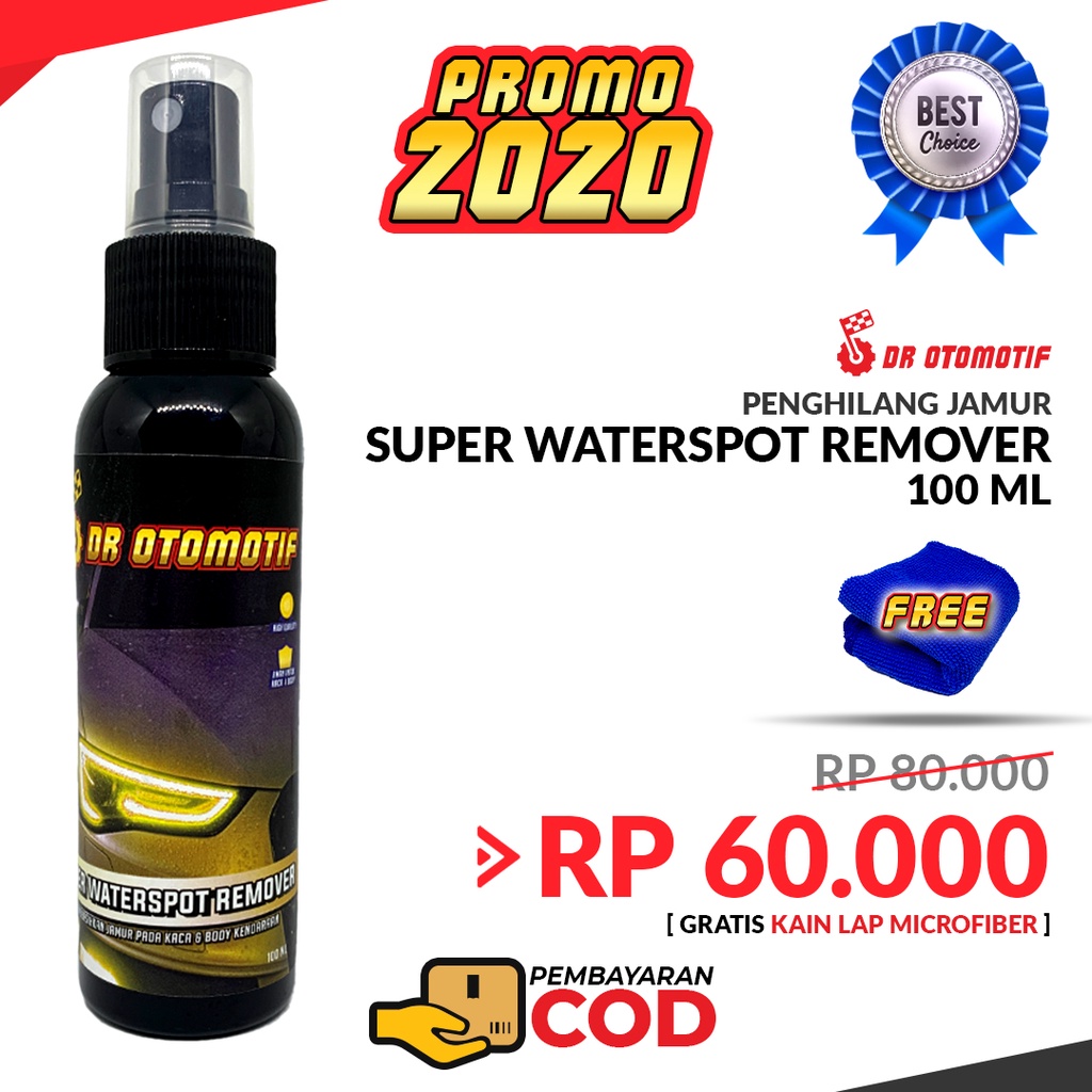 SUPER WATERSPOT Remover Cairan Penghilang Jamr Kaca Jamur Kendaraan Mobil Motor Murah