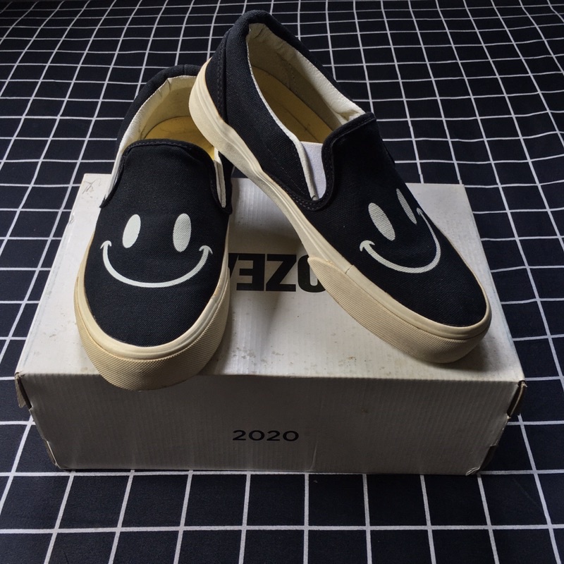 SEPATU GOZEAL - SHOES SLIP ON | SMILE BLACK (ORIGINAL PRODUCT)