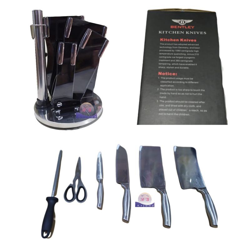 Knife Set Pisau Set Bentley Kitchen Knives