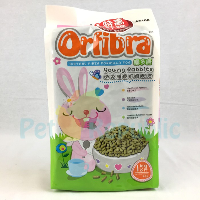 PBC277 Makanan Anakan Kelinci ALICE AE108 Orfibra Young Rabbit Pellet