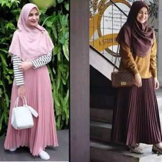 ROK PLISKET TAJIR//ROK PLISKET KEKINIAN.MURAH