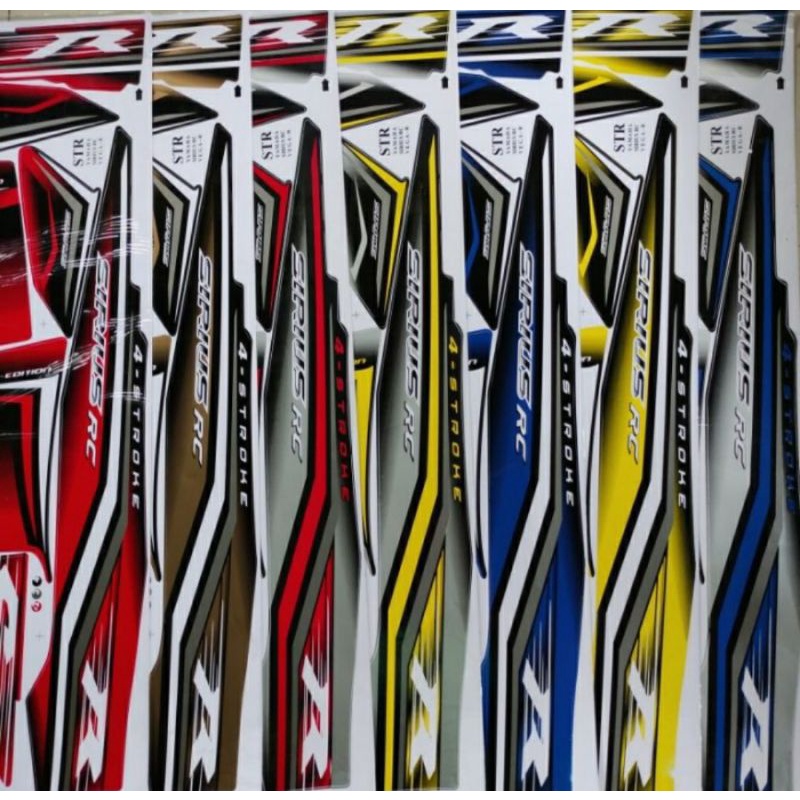 STIKER STRIPING VEGA R NEW SIRIUS VARIASI THAILAND