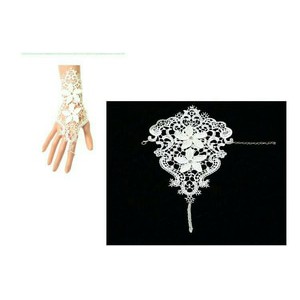 SARUNG TANGAN PESTA PENGANTIN RENDA LACE GLOVES KOSTUM PARTY