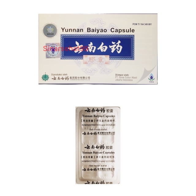 Yunnan baiyao capsule / yunan baiyao kapsul obat luka dalam