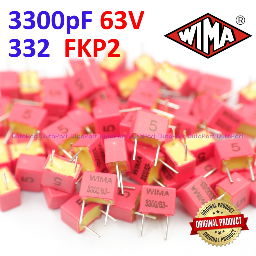 63V 3300pF 332 FKP2 FKP 2 WIMA Film Capacitor Made In Germany