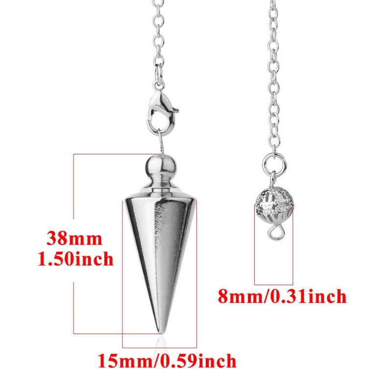 Liontin Pendulum Kerucut dengan rantai