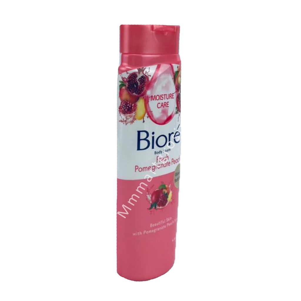 Biore/ Sabun Mandi / Moisture care / fresh pomegrante peach/ 250ml