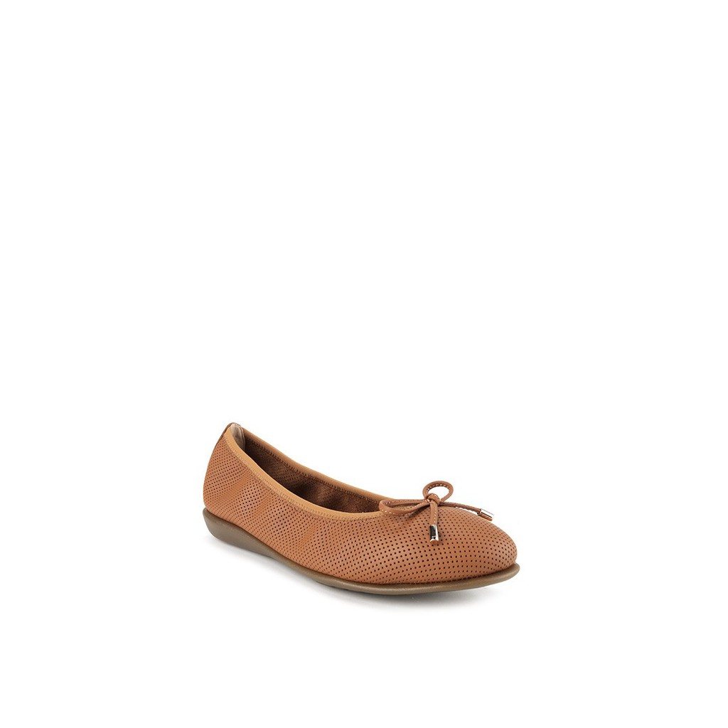 Sepatu Flat Shoes Obermain Wanita Terbaru Original A-haley Coklat