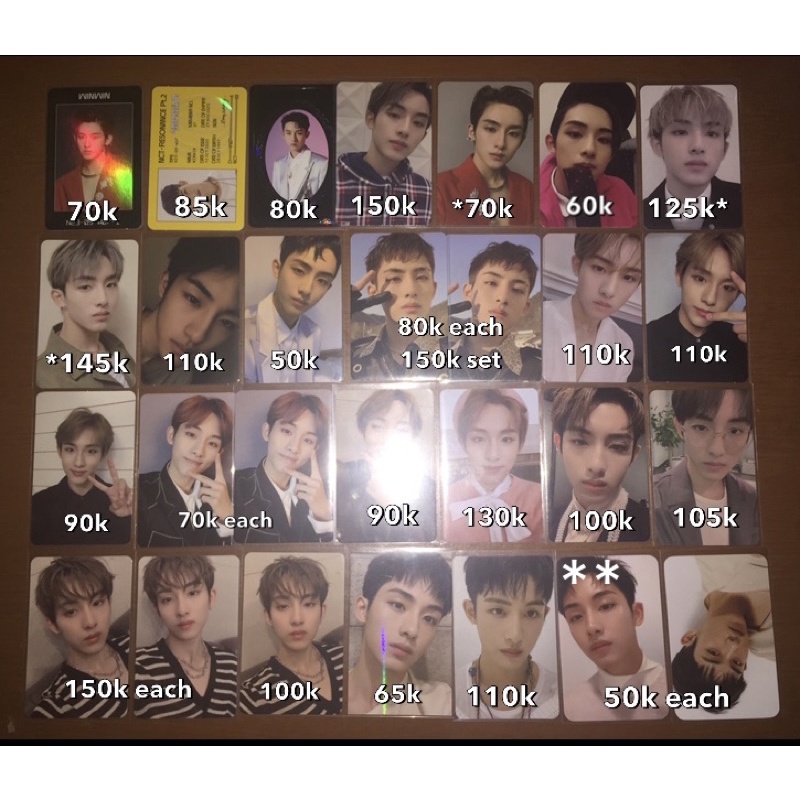 wts photocard winwin cherry bomb emphaty dream reality regular irregular regulate totm atw awaken wo