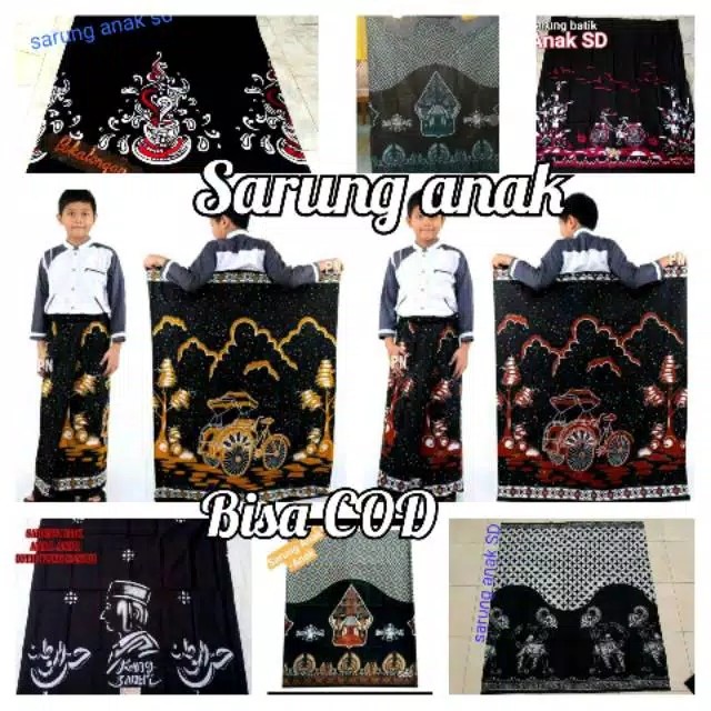 Sarung Batik|sarung Batik Anak Bapak | Sarung Dewasa | Sarung Anak | Sarung Motif Cangkir Kopi