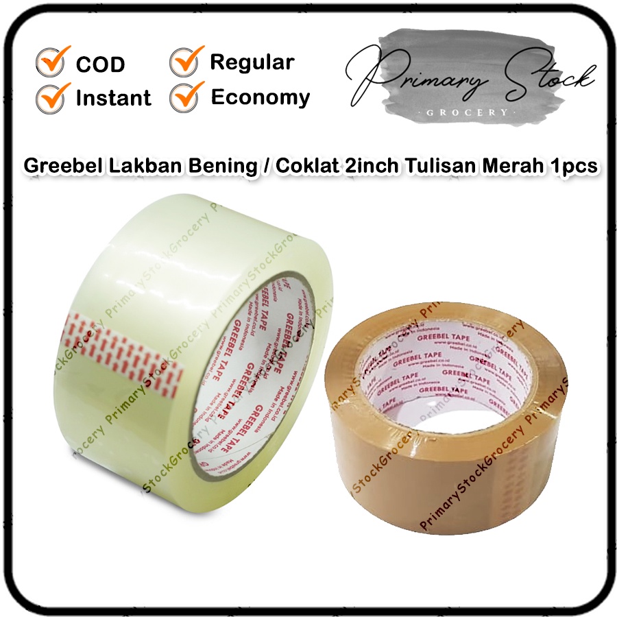 

Lakban Bening Coklat Packing Greebel Core Merah 2 inchi 48mm Isolasi Solasi Premium Tebal Rekat Kuat