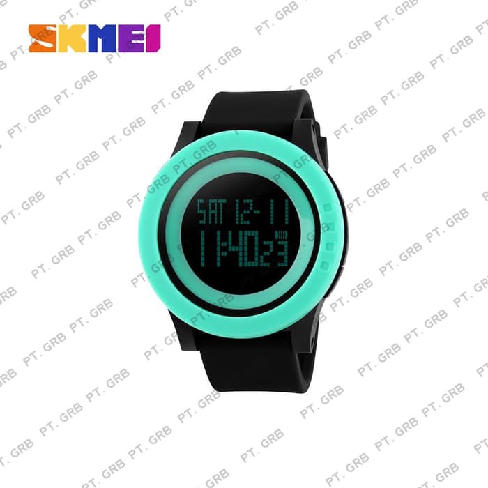 Jam Tangan Wanita Digital SKMEI 1193 Bk Light Green Wtr Resistant 50M