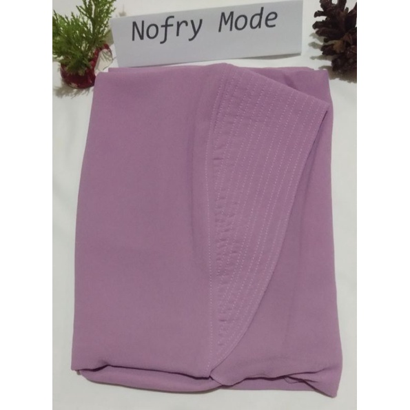 kimar kotak mini ceruty beby doll dua layar./ hijab ceruty dua layer mini beby doll prremium(beli 3 bunus ikat rambut 1)-Lavender