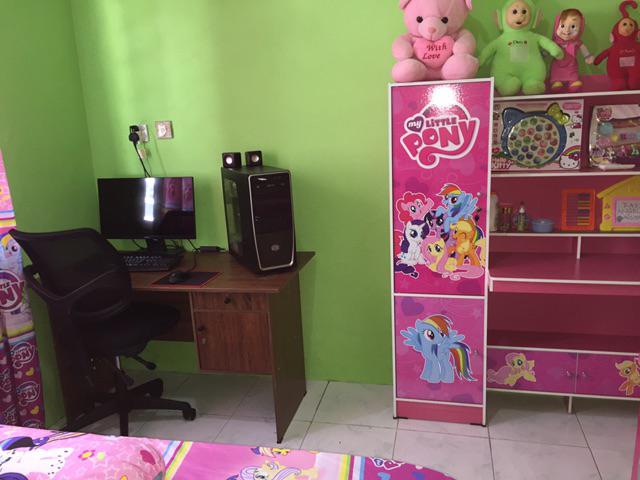 Gorden Pintu Karakter My Little Pony Pink Muda Model Smokering Ukuran L 140 Cm X T 210 Cm