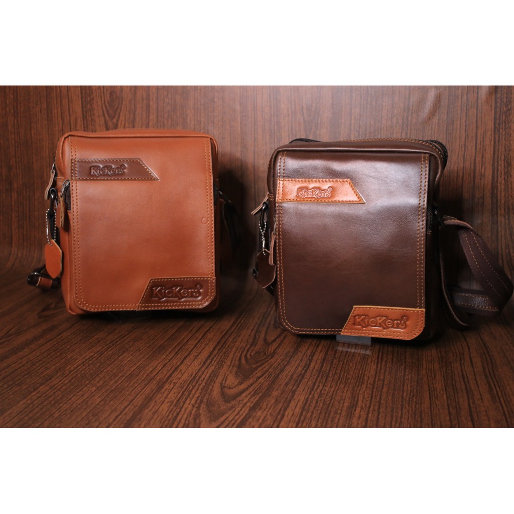 Tas Slempang Slingbag Formal Kulit Asli Pria - Tas Formal Pria