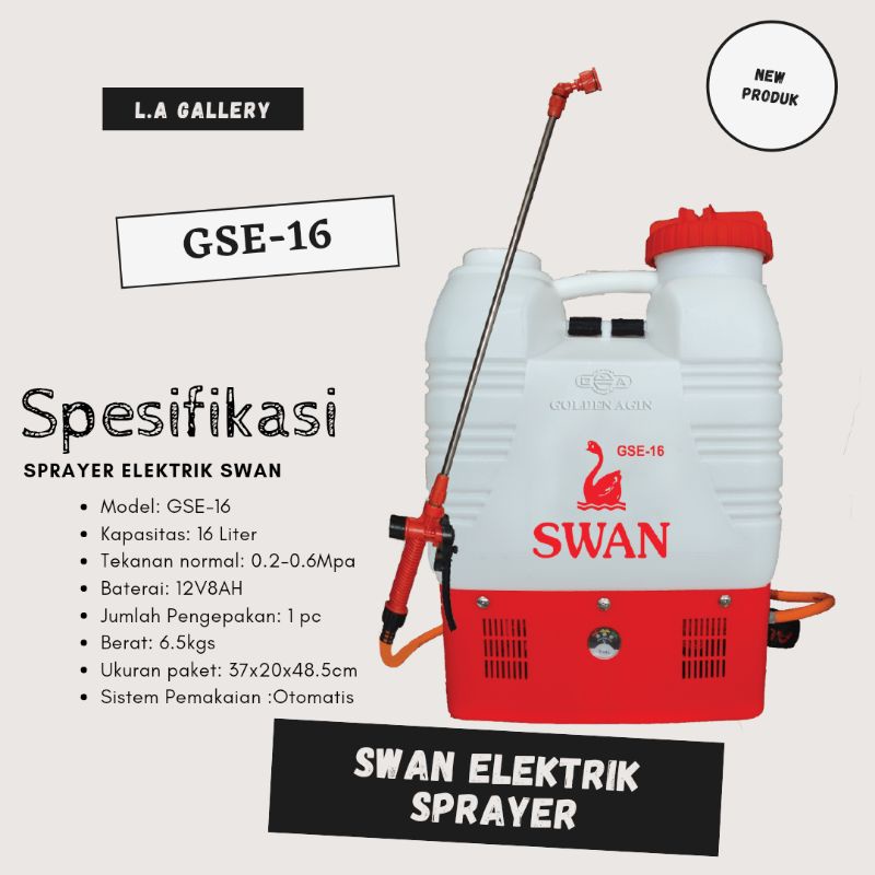 SPRAYER ELEKTRIK/SWAN/GOLDEN AGIN/SPRAYER ELEKTRIK GSE-16